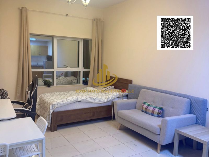 luxury studio for sale in prime location , freehold 100% , pool , gym , parking