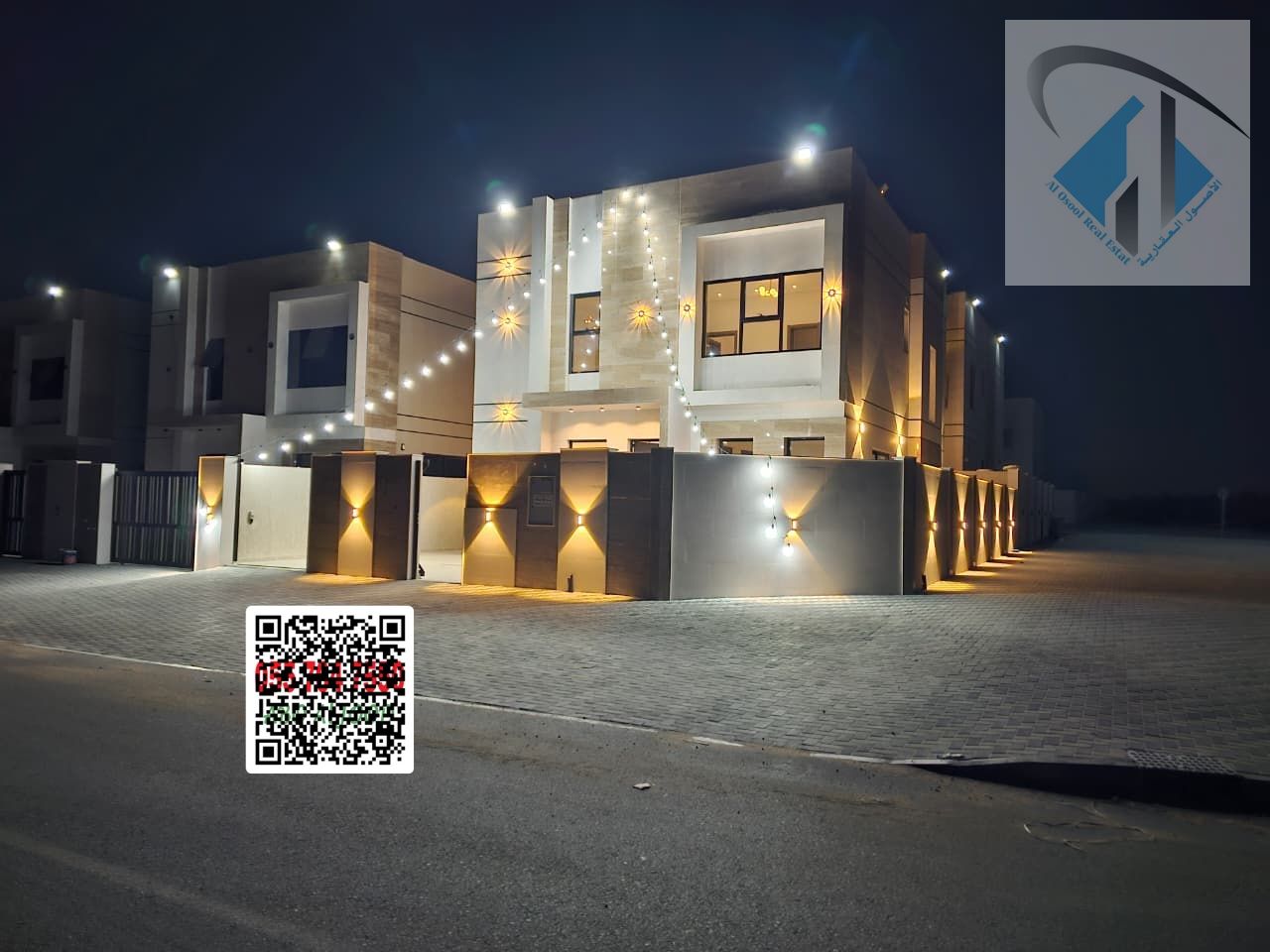 A fantastic opportunity: a villa next to the mosque with a setback, in a prime location opposite Sheikh Mohammed Bin Zayed Road.