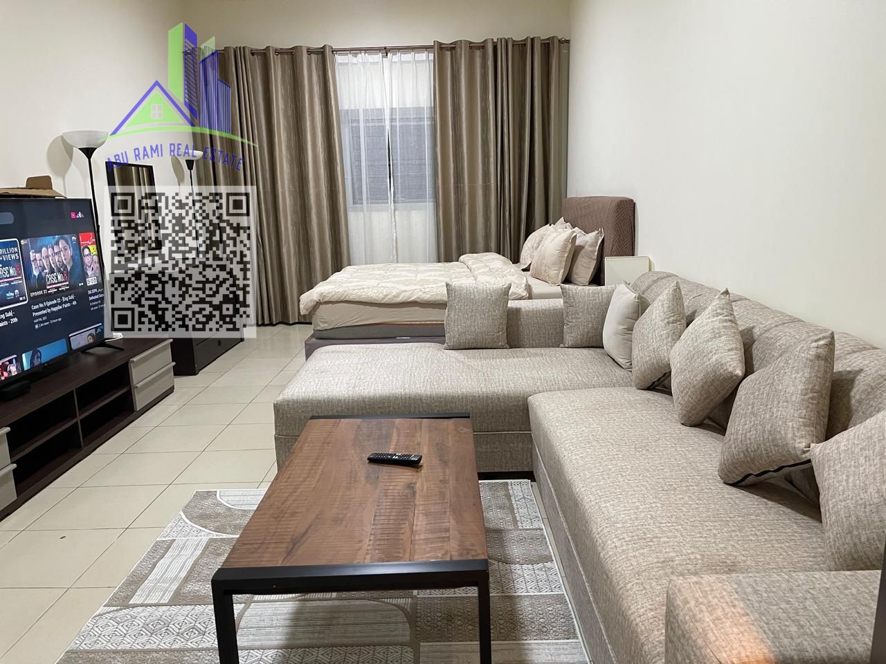 studio for rent in Ajman one towers including bills
