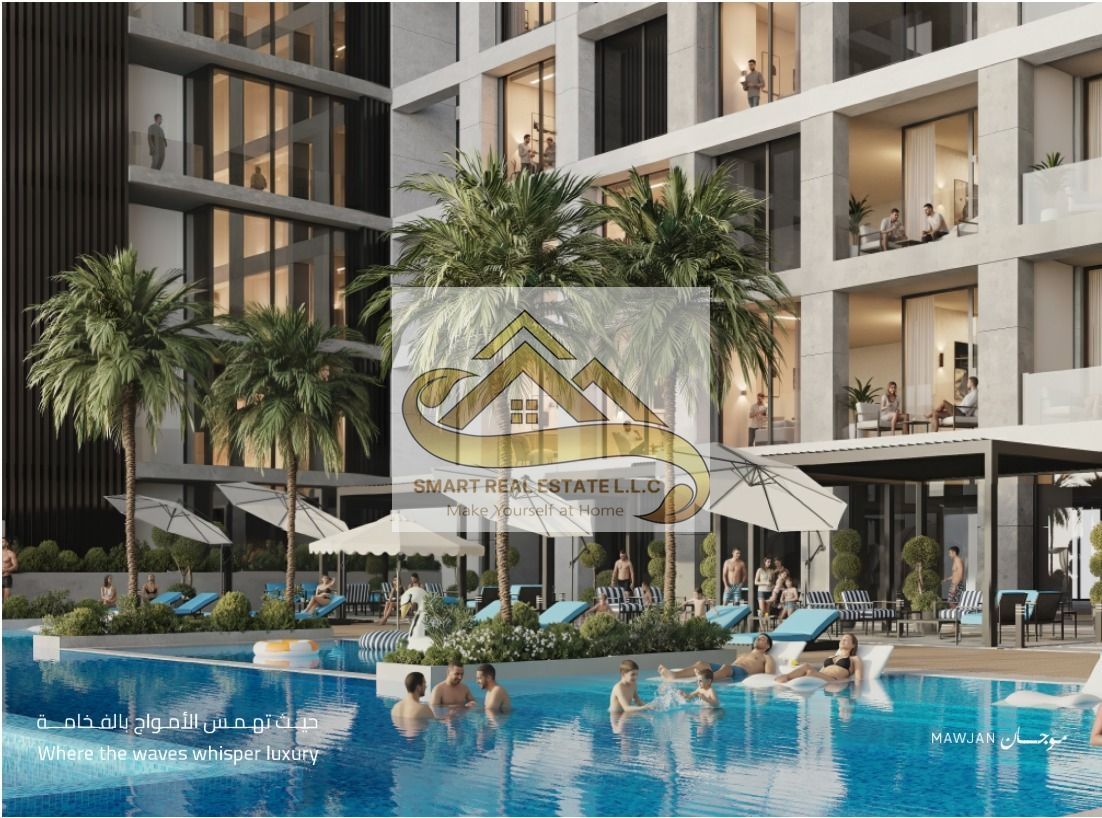 1BHK for sale see view in ajman mawjat tower | big size | 5%ony down payment | withe two batheromm s | open kitchen | balacony | without comission |