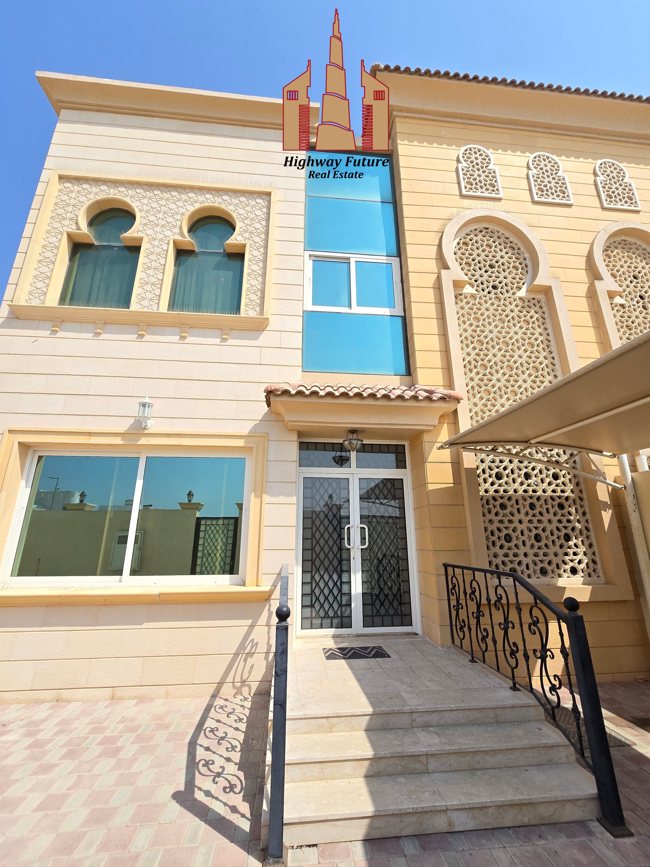 Near beach sea view like new 4 bedroom villa central ac big hall wardrobes parking maid room just 110k
