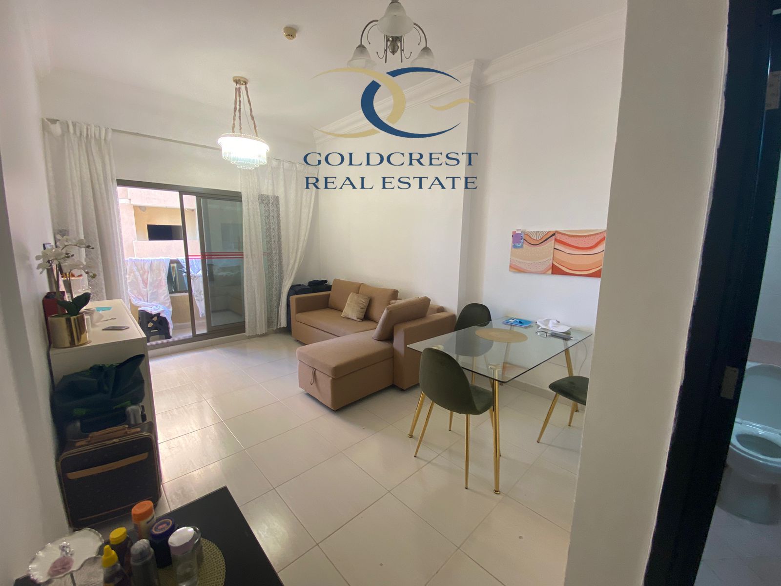 "Modern 1BHK Furnished Flat with Closed Kitchen, Parking Included - Spacious Living in Style!"