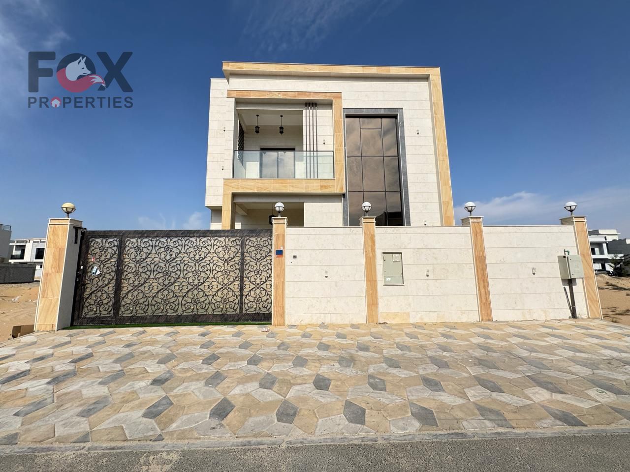 "Spacious villa with roof, majlis, maid’s room, all master bedrooms, kids’ play area, central AC, competitive price, and prime location. "