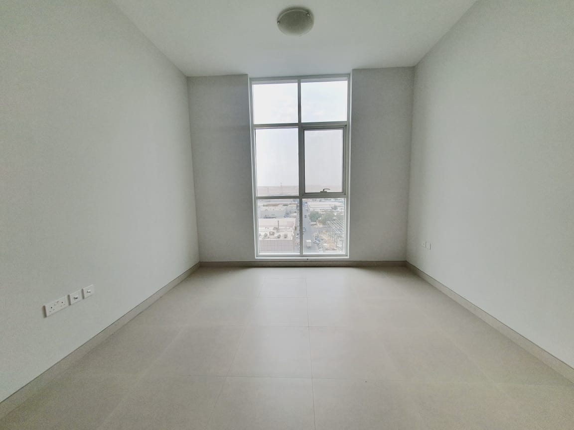 BRAND NEW 2bhk with balcony and 3 washroom inside parking rent 50k close to Shamah signal Muwaileh Sharjah