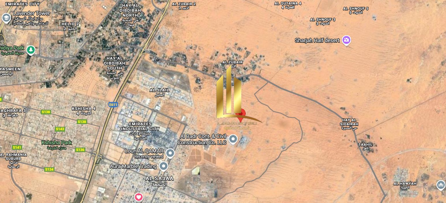 For Sale – Fenced Land in Al Sajaa Area Area: 10,800 sq ft Utilities: 25 kV Electricity