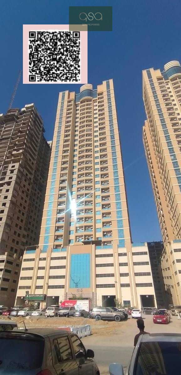 An Empty & Spacious 2 Bedroom Apartment Is Available For Rent in Paradise Lake Tower Emirates City, Ajman!
