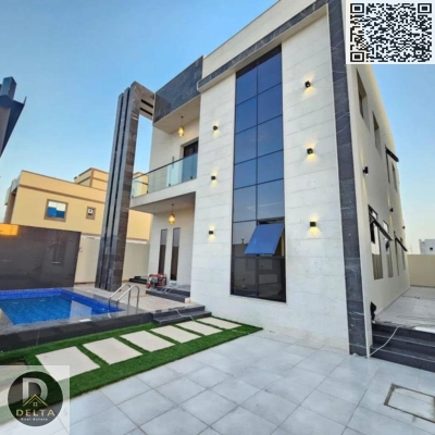 Uniquely designed villa with 4 bedrooms + swimming pool in Al Bahia area. Special price including registration fees.