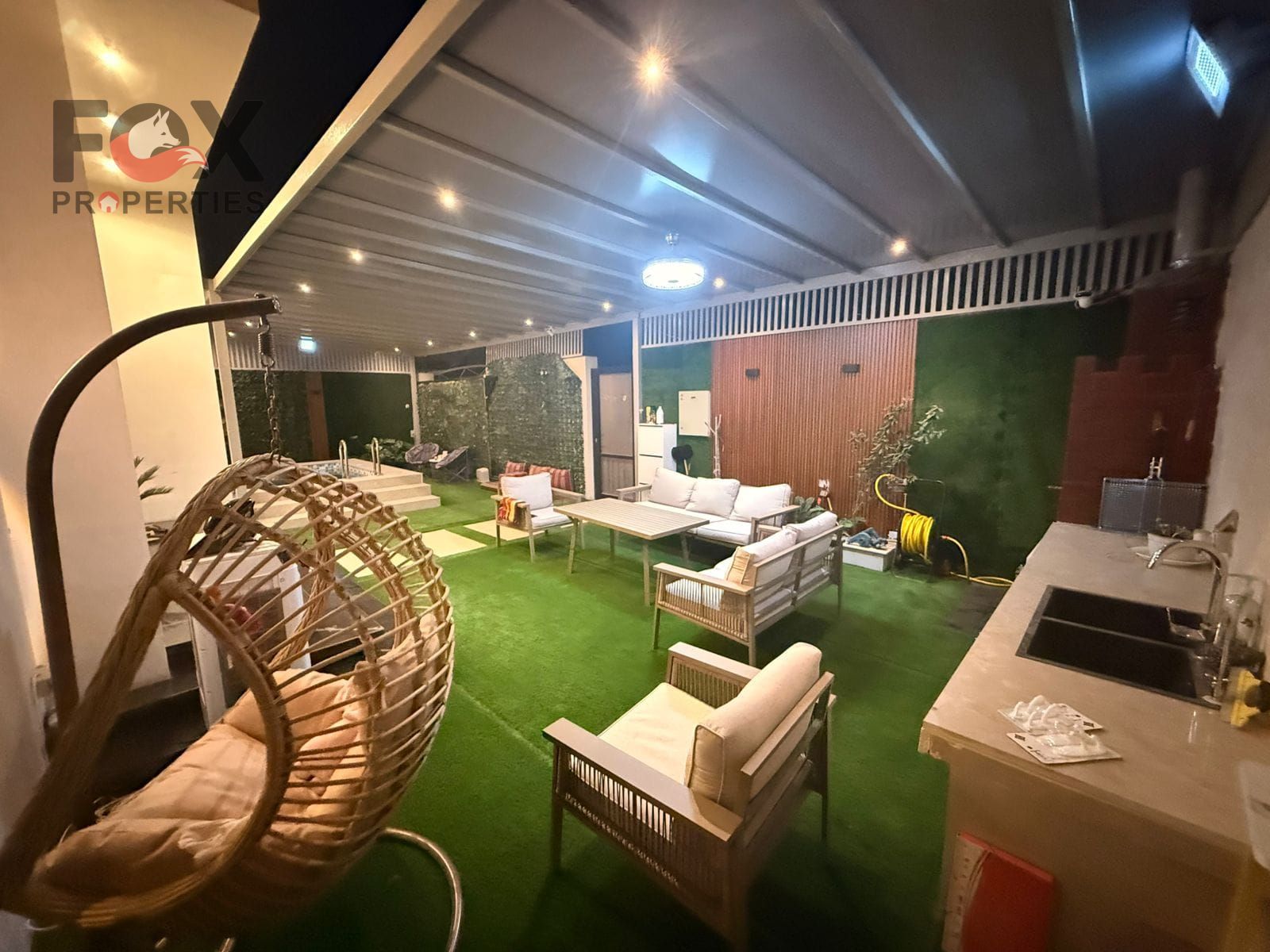 VIP furnished villa in Al Zahia, Ajman featuring 3 bedrooms, a living room, private pool and gym. Monthly rent is AED 19,000 with a AED 3,000 deposit
