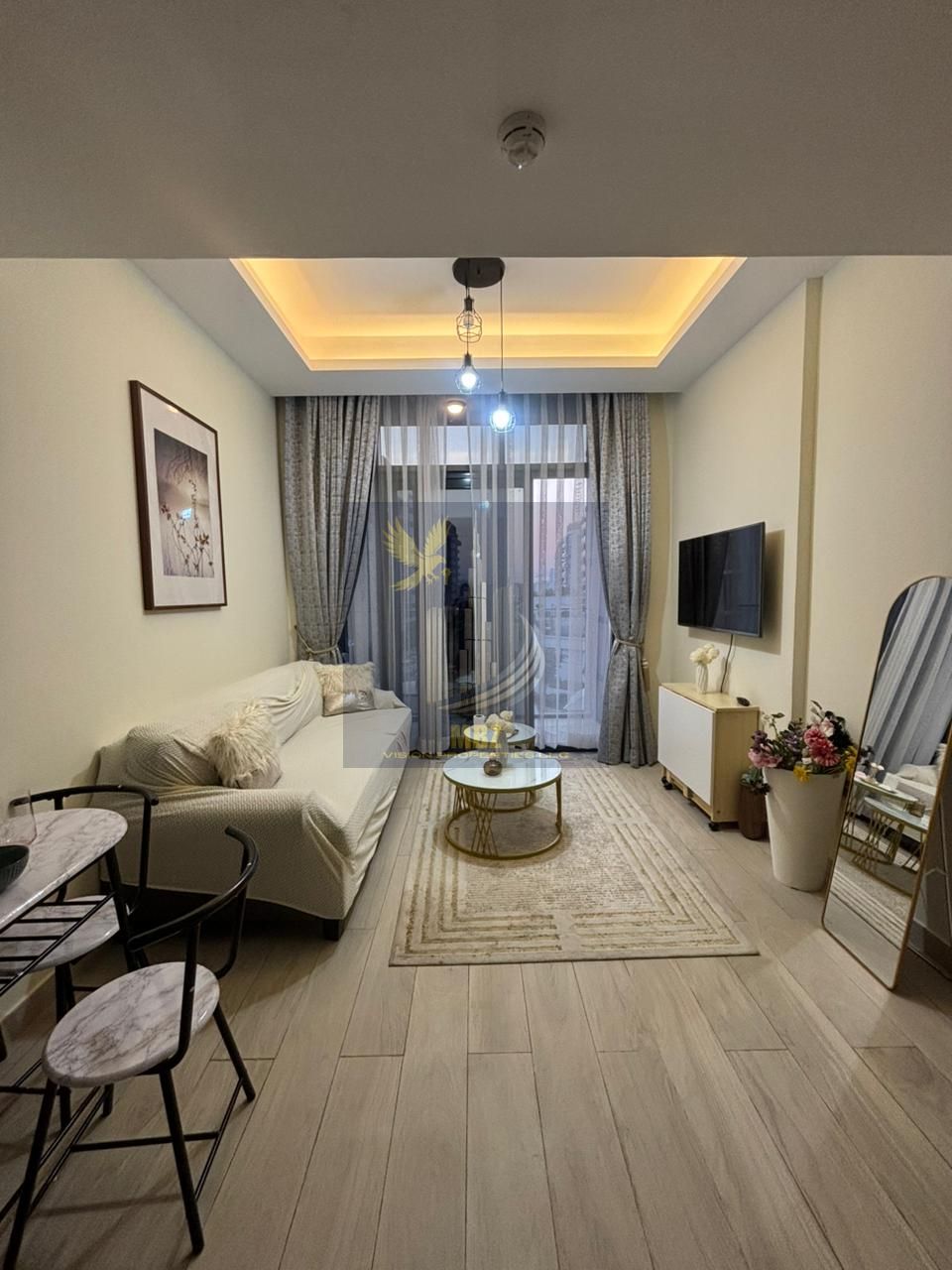 Fully Furnished 1BR | Pool & Community View | Azizi Riviera 9