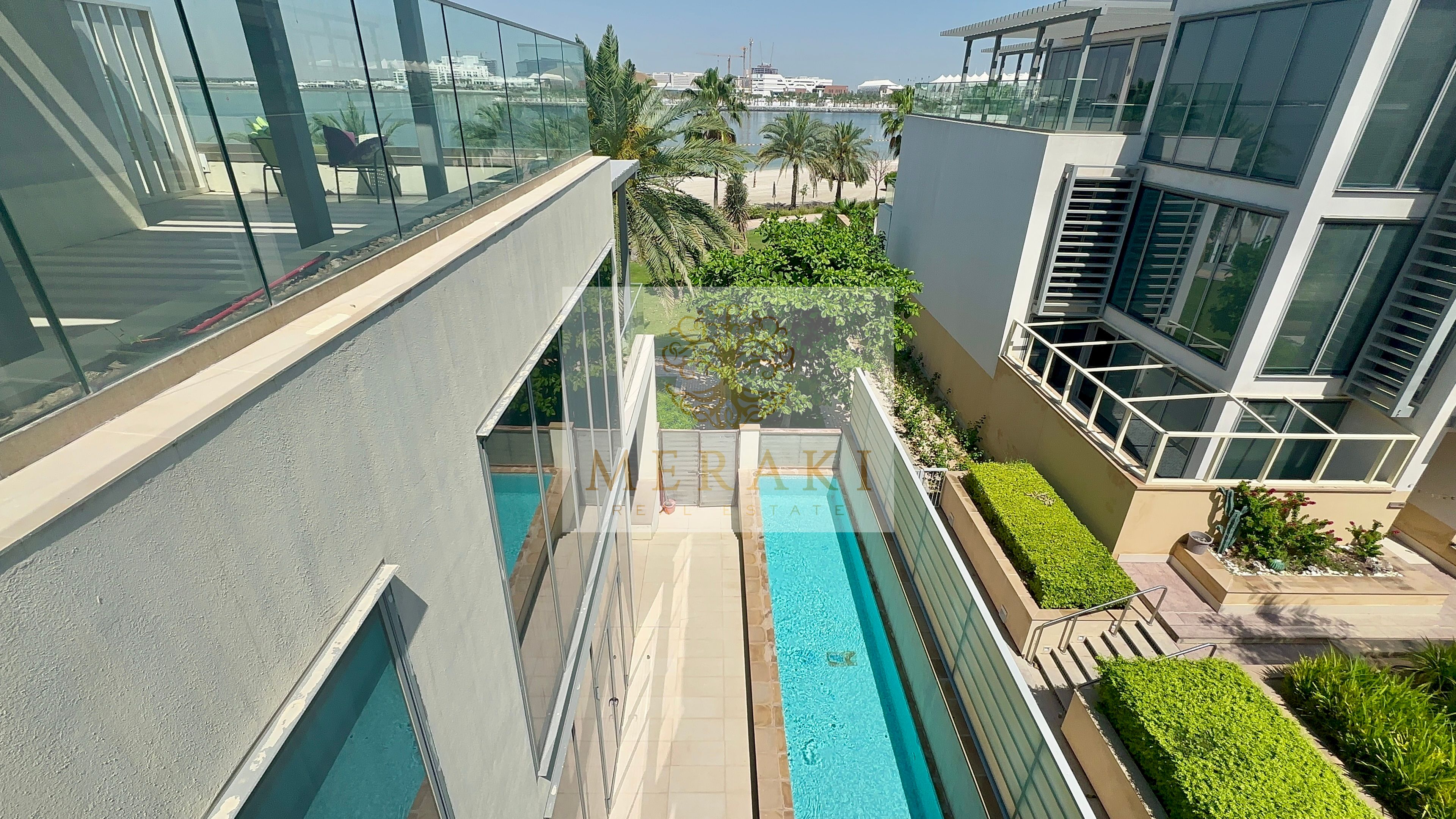 Beachfront | Corner 5BR Plus Maids | Private Pool