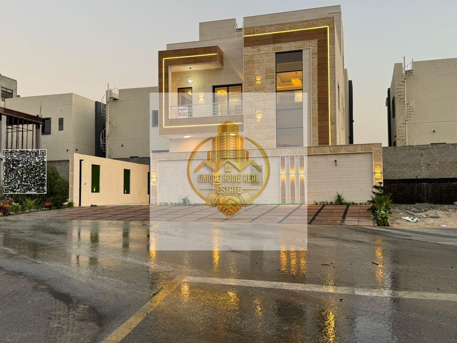 4 Beds 6 Baths Built-up: 3,500 sqft Plot: 3,014 sqft Luxury villa with modern design for sale in Al Helio 2 - Ultra Lux finishing | 4 master bedrooms