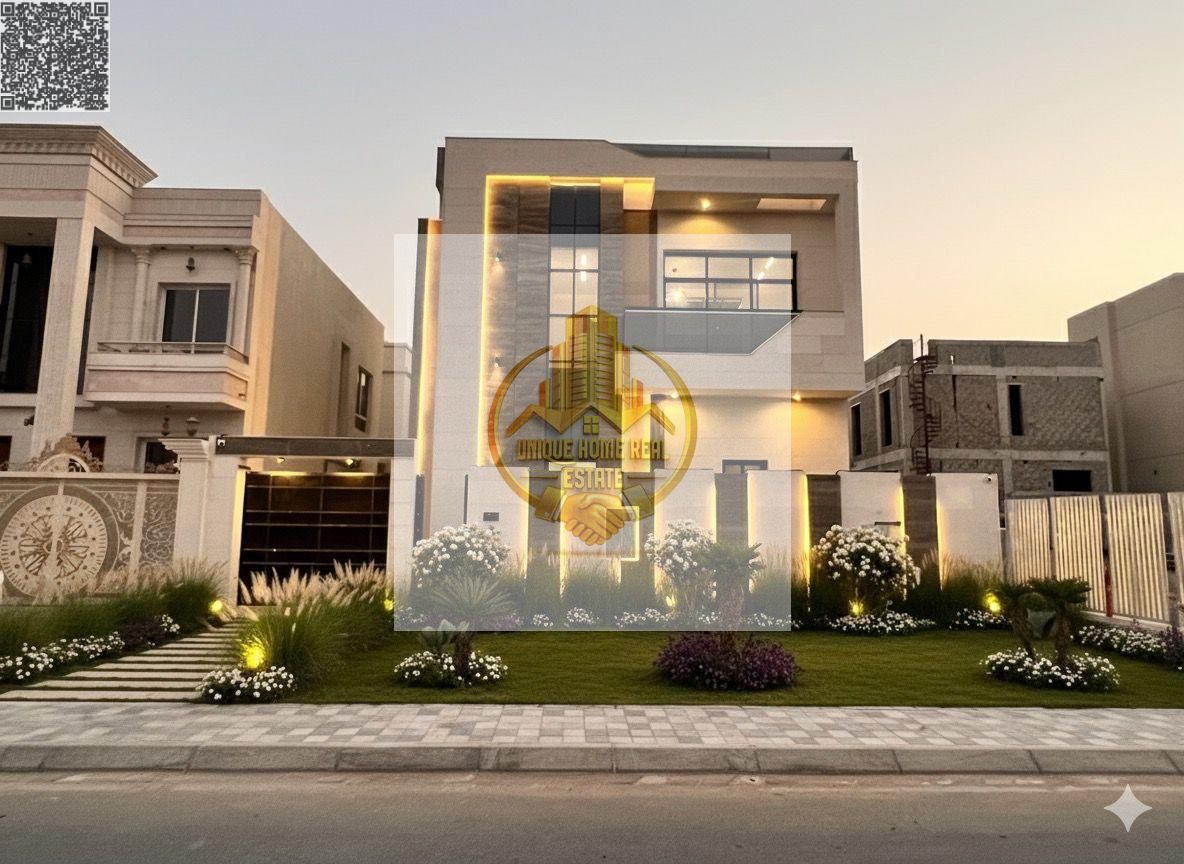 Luxurious villa with impeccable finishing for rent in Al-Haliou 2 area, first occupancy [Two floors + Swimming Pool + Roof], modern design