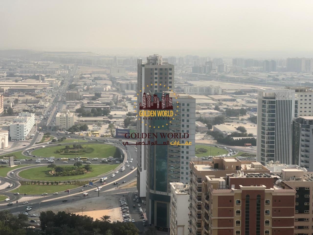 Two-master bedroom apartment with living room, balcony, parking, and maid room in Sharjah Al Taawun Dubai Exit, clean, sunny, and strategically locate