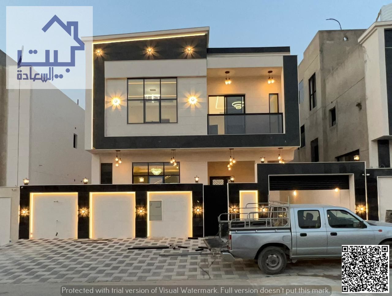 For sale: Modern villa in Al-Haliyo 2 area, ready to move in, including water, electricity, air conditioning, registration and ownership fees. Excelle