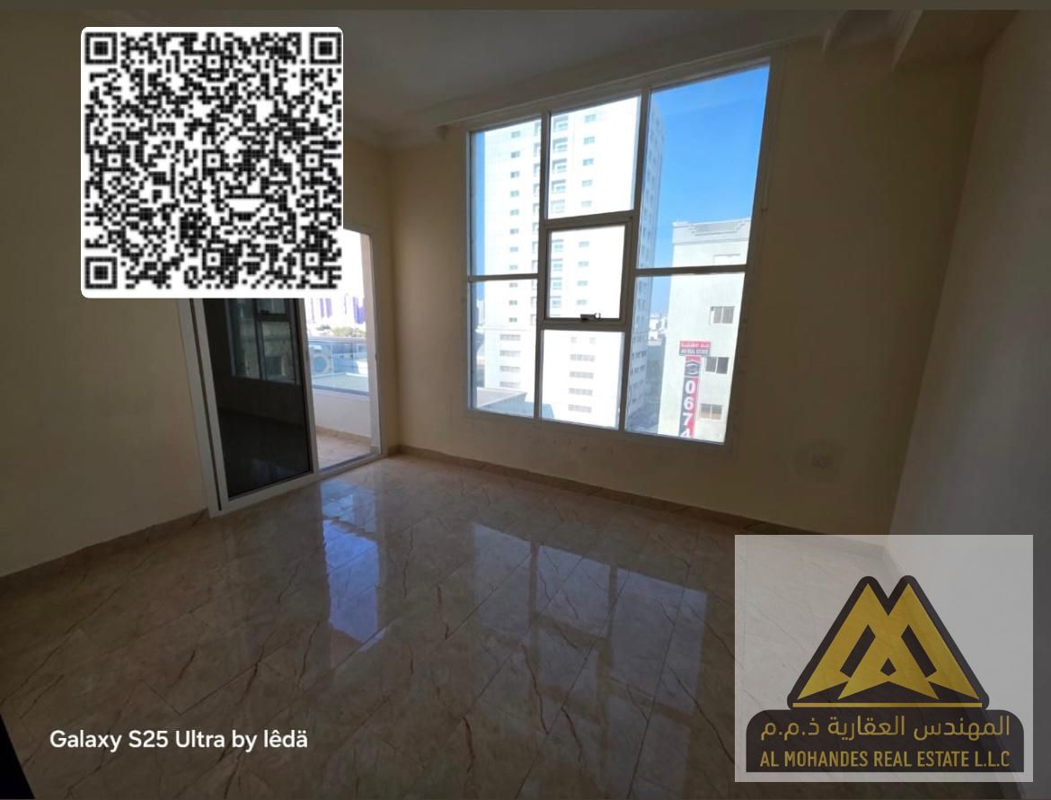 A spacious apartment with a panoramic open view and balcony, featuring 2 bedrooms, a master bedroom with bathroom,