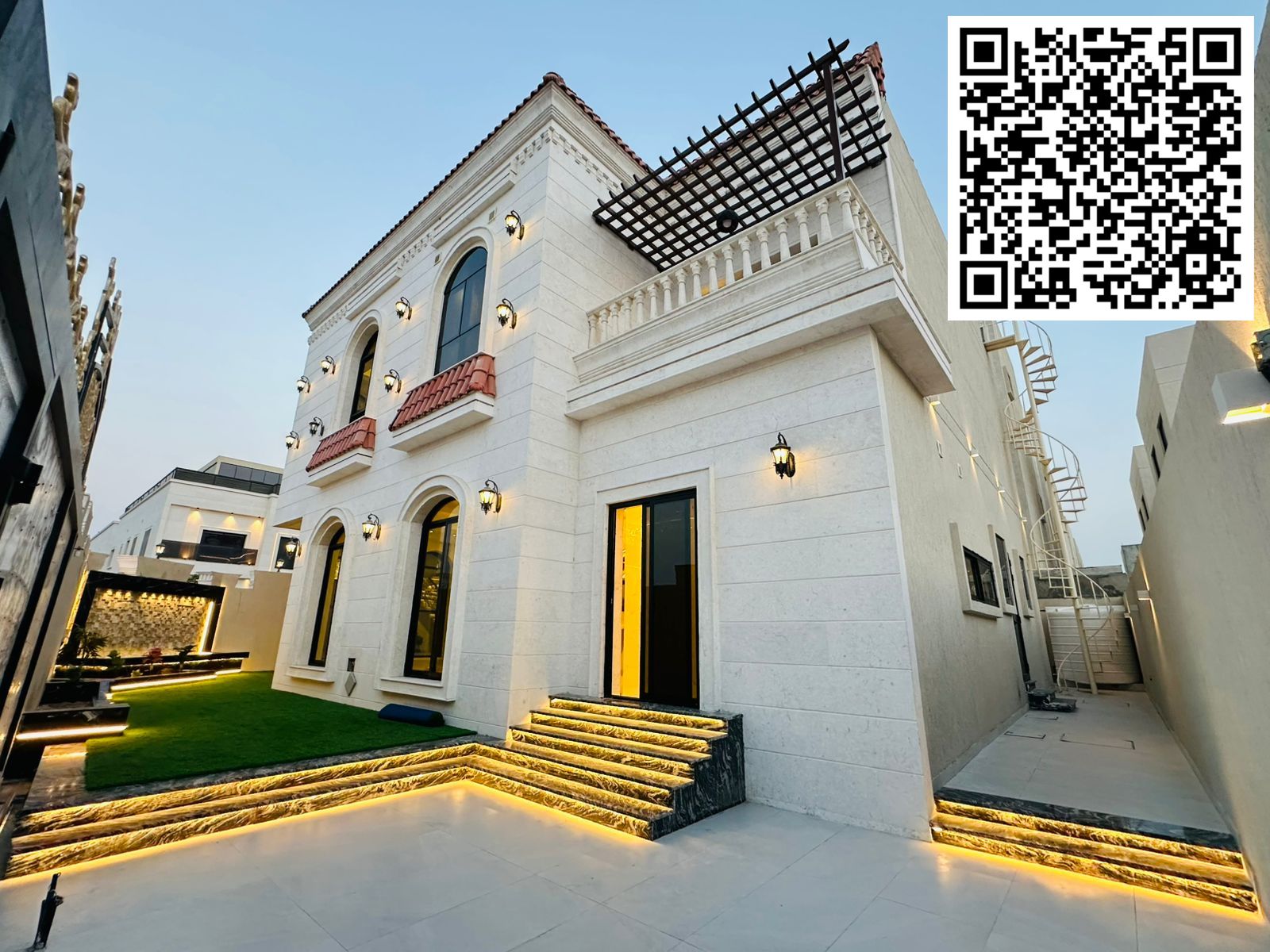 Luxury Villa on Two Streets in Al Helio 2 – Spacious and Elegant Design – 5 Master Bedrooms, 2 Living Rooms, Majlis, Maid's Room – Special Offer for C