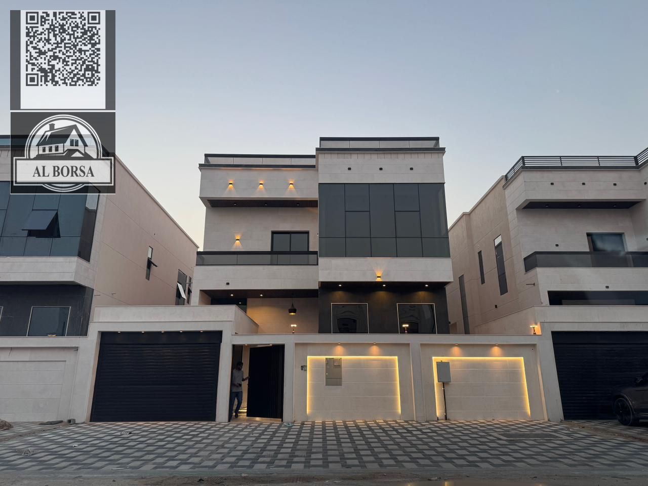 For rent in Al-Haliyo, a villa with 5 master bedrooms, a majlis, a living room, a kitchen, and a maid's room.