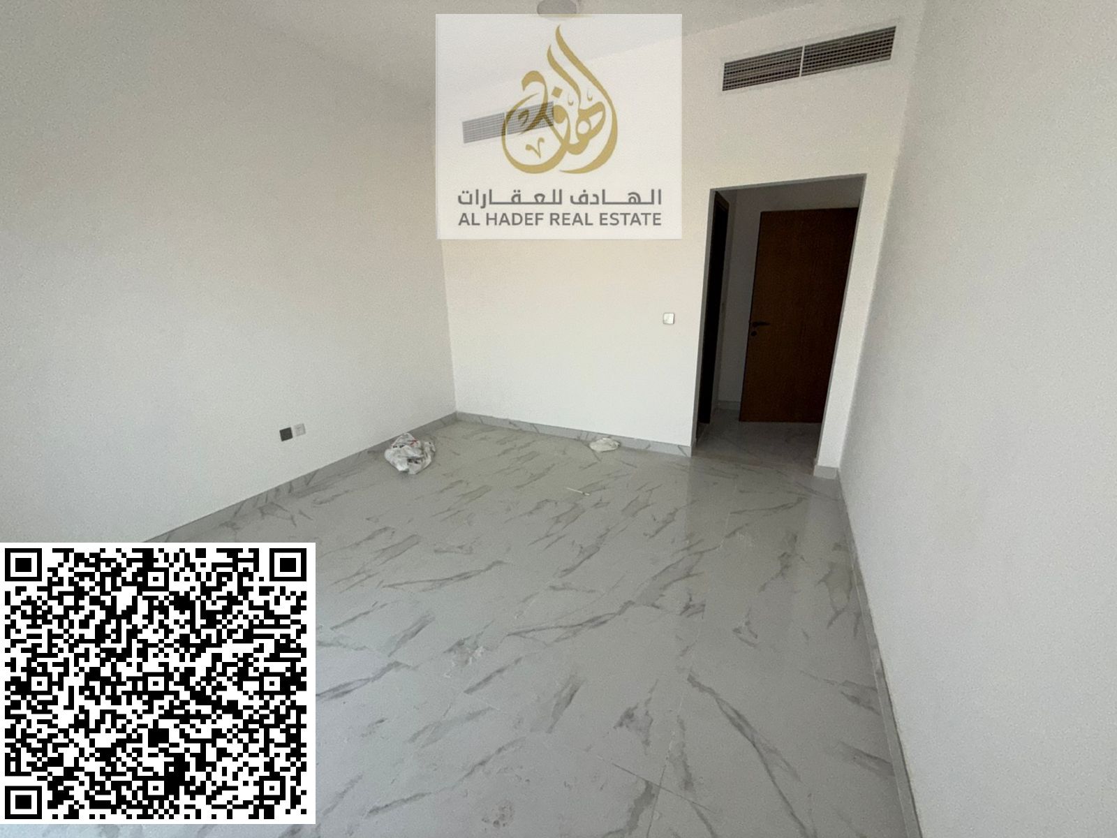 One bedroom, first occupancy, living room, balcony, two bathrooms, and kitchen.