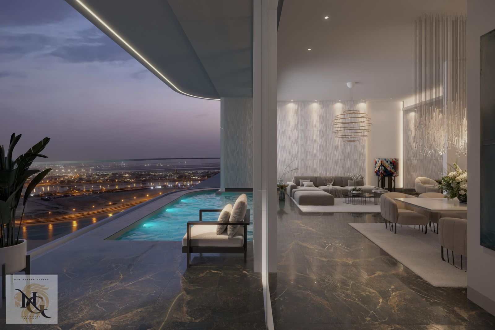 joug tower /is one of the strongest under construction residential projects/ in Sharjah it features a modern design a strategic