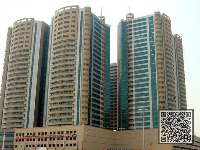 AMAIZING DEAL. . . AVAILABLE RENTED TWO BEDROOM HALL OPEN VIEW WITH PARKING IN HORIZON TOWER AJMAN