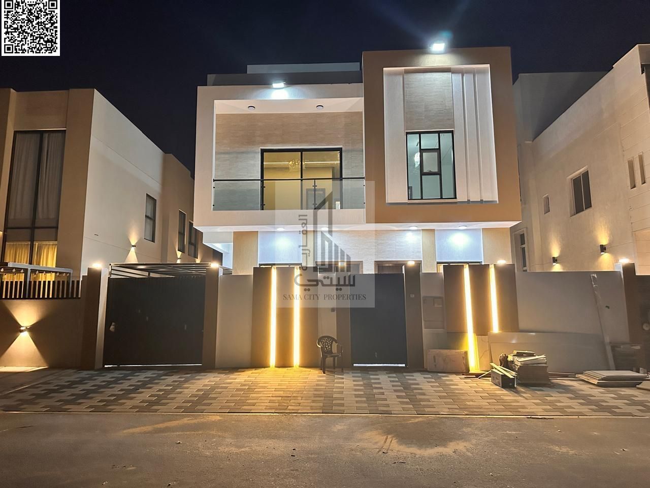 Villa for Sale in Al Zahia Consisting of: 6 Master Bedrooms • Majlis with Bathroom • Living Room with Bathroom • Main Kitchen • Maid's Room • L