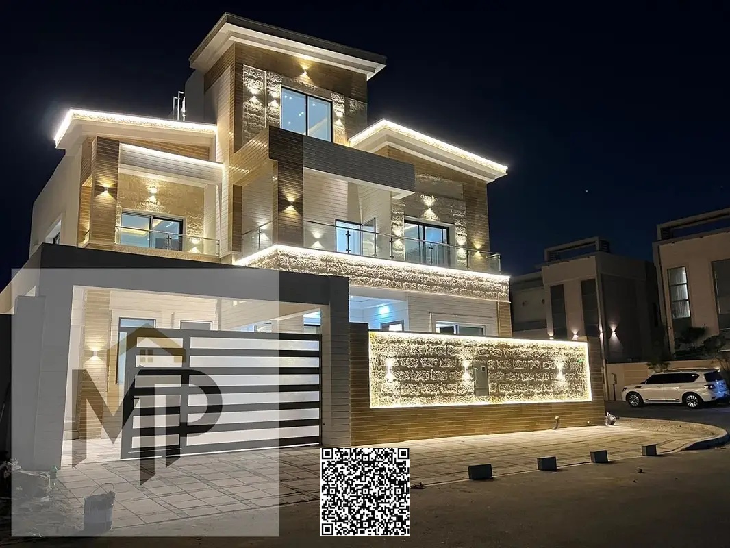 A luxurious corner villa is for sale in Al Yasmin, Ajman. A dream villa with high-quality, luxurious finishes.