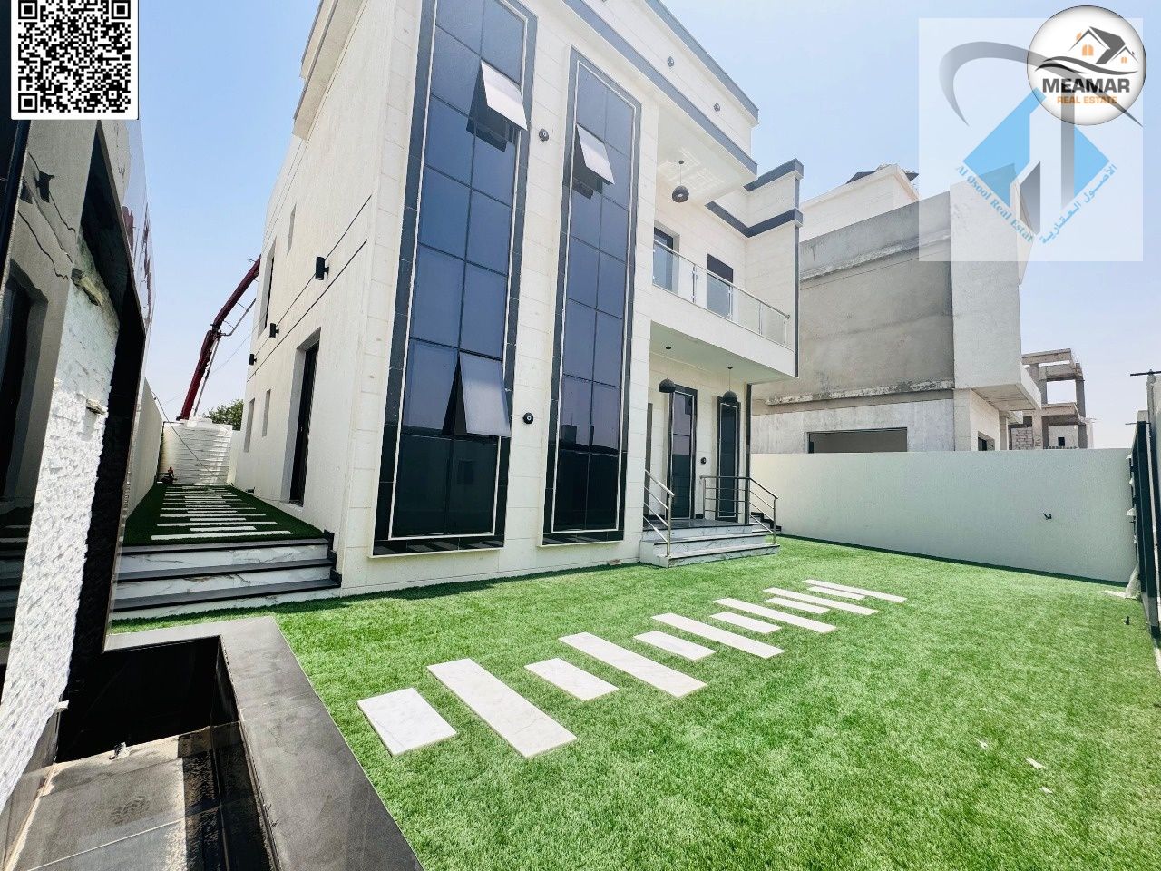 At an unbeatable price in Al Helio 2, Ajman, a 3-bedroom villa including registration fees, super deluxe finishing, bank financing, freehold