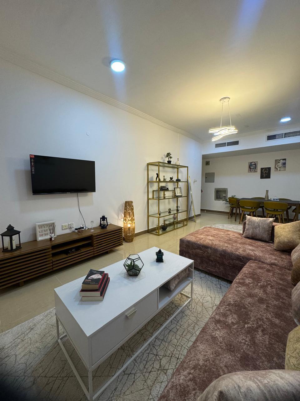 One bedroom hall for rent in Al Rawda large space new furniture premium family residence VIB