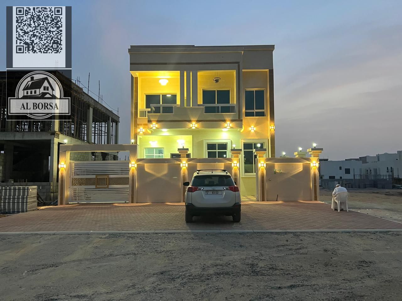 Villa for sale in Al Helio, freehold for all nationalities, excellent location on an asphalt road, including registration fees