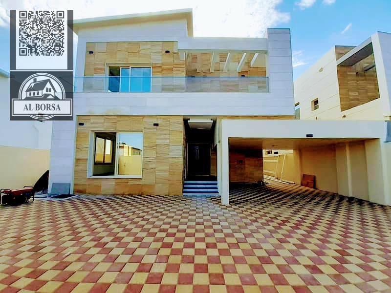 Villa for rent in Ajman on the corner of two streets, beautiful location, payment facilities
