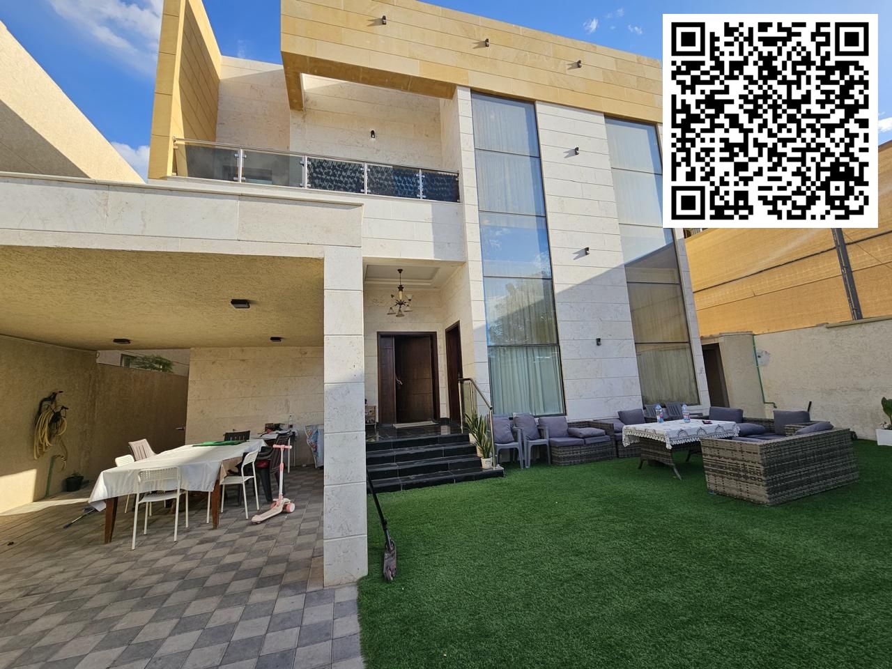 Luxury Villa for Sale in Al Muwaihat 3 – Modern Design, Spacious Area, and Excellent Location – with Two Kitchens and Central Air Conditioning, Read