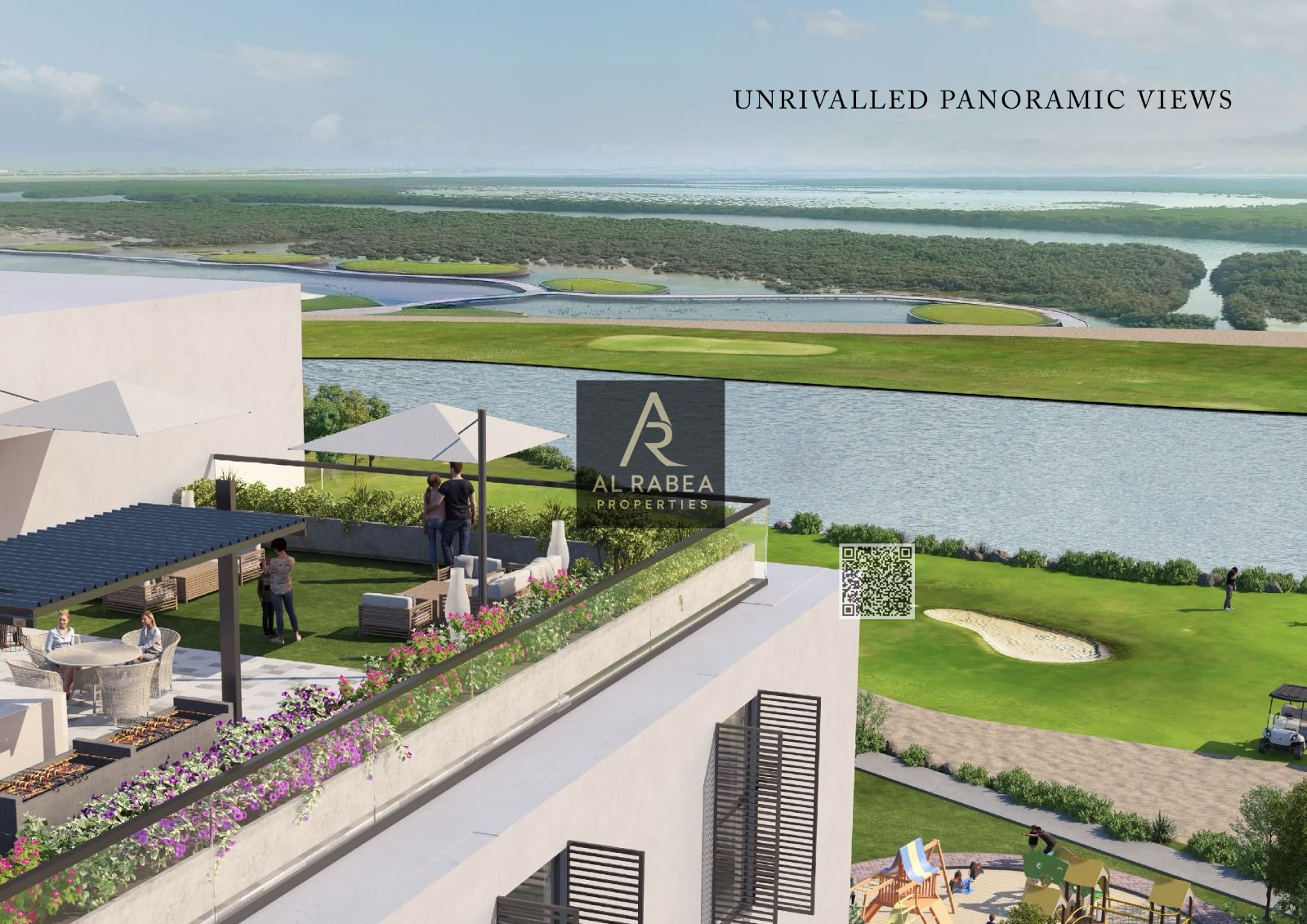 A residential project offering direct views of the Al Zorah Golf Course, surrounded by premium community services and located near the marina and the