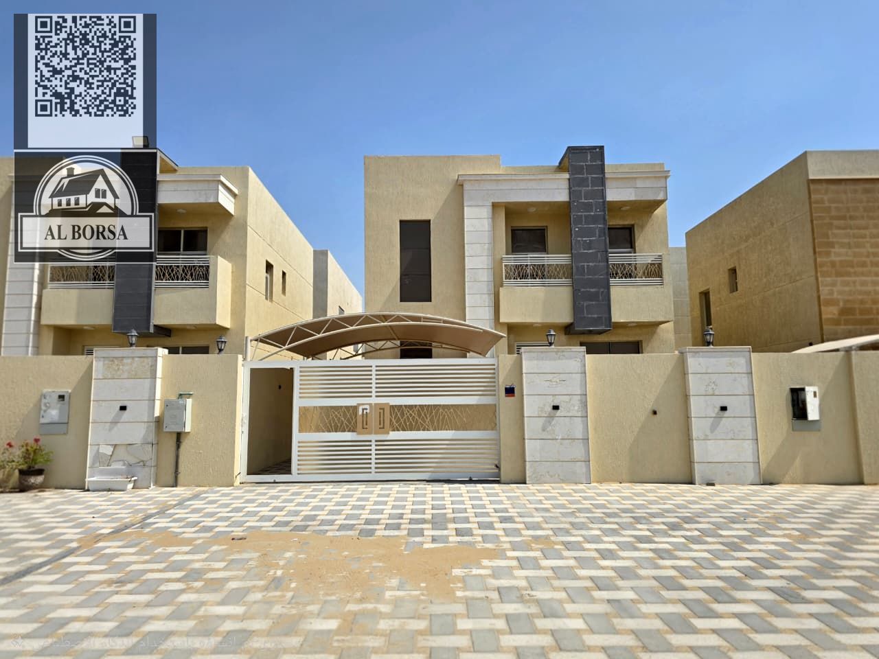 Villa for rent in Al Yasmin, Ajman - 3 master bedrooms, living room, majlis, and maid's room