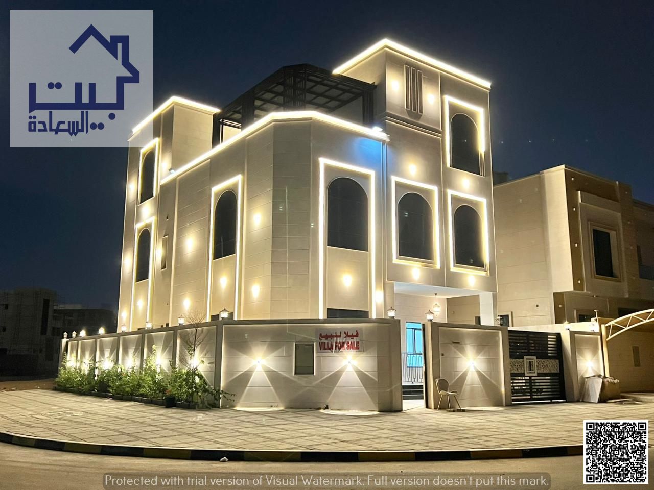 For sale: Corner villa on two streets, two floors and a rooftop, excellent spaces, freehold for all nationalities, with registration and ownership fee