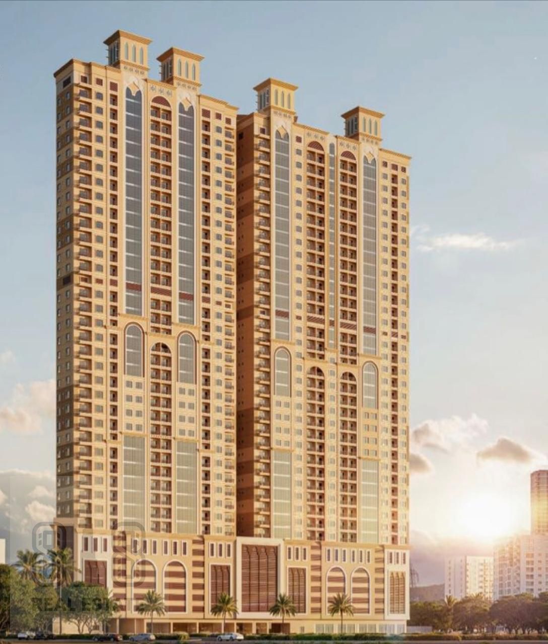 With 5% down payment of 35000 and a monthly installment of 1%