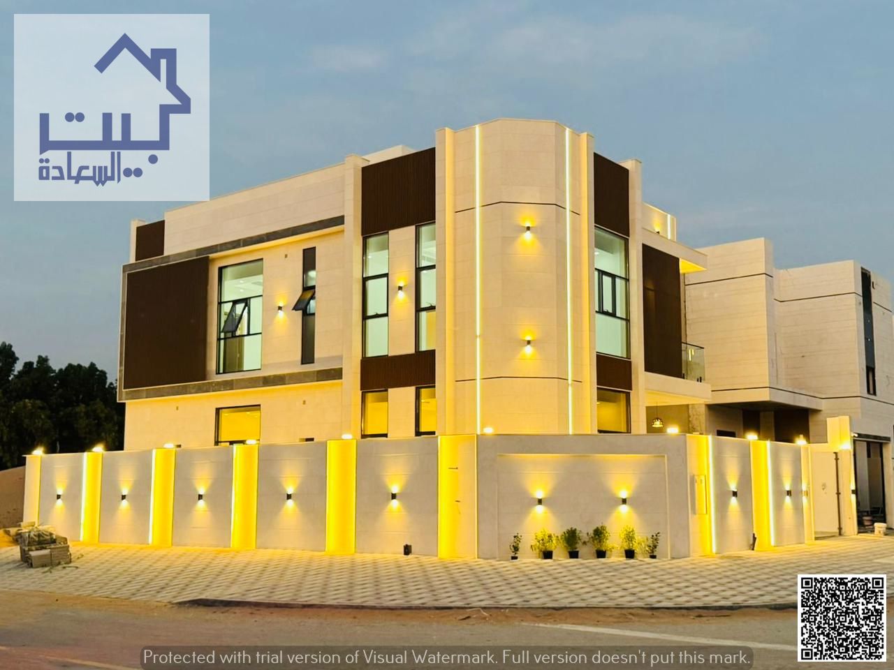 For Sale: Corner villa in Al Helio 1, Ajman, two floors + roof, full stone facade, modern finishes, freehold ownership, no annual fees, prime location