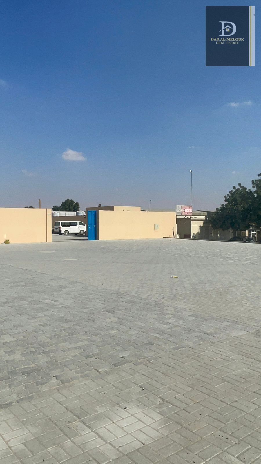 For sale in Sharjah, Al Sajaa area: A plot of land measuring 22,000 sq ft. Corner plot on two streets: 1.97-meter street 2.60-meter street Cons