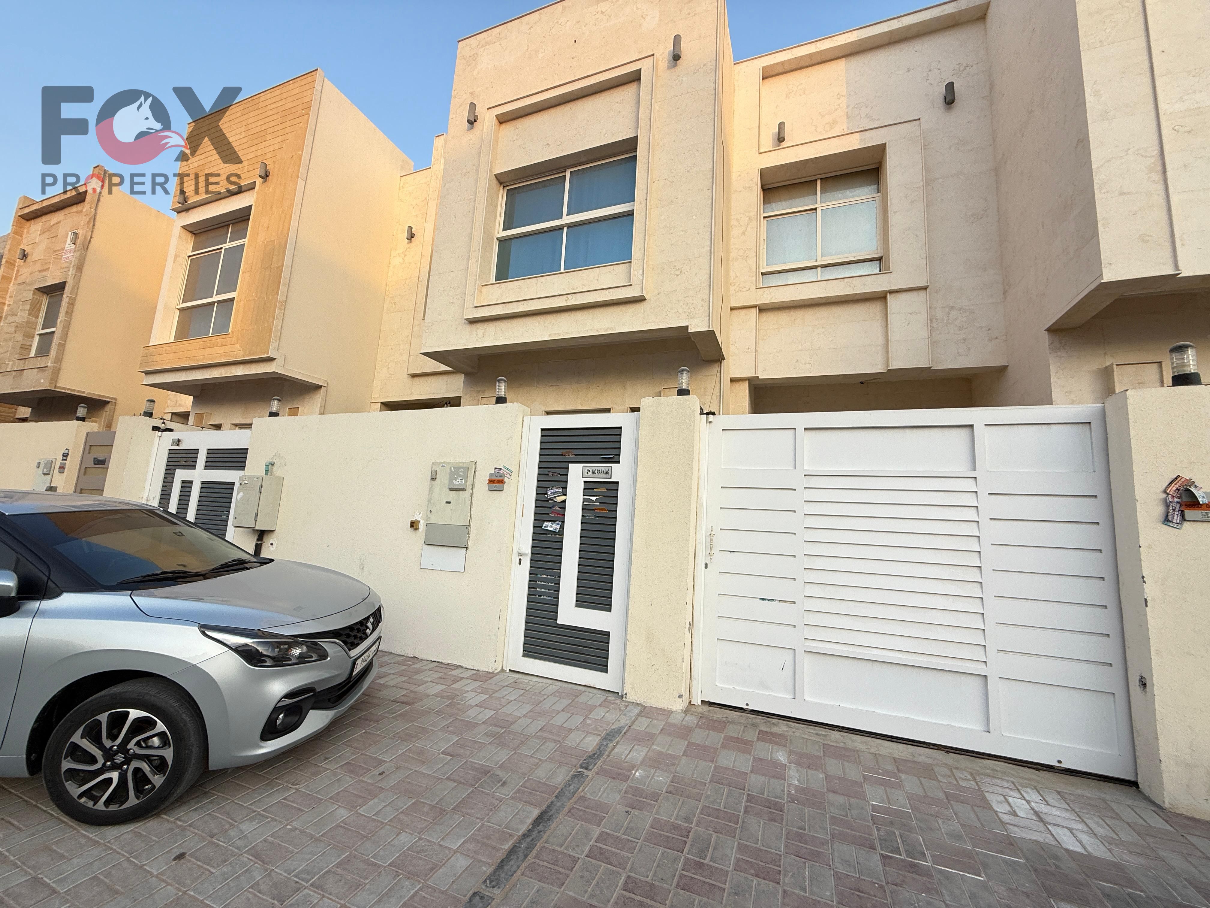 A spacious townhouse in Al Yasmin, in the heart of Ajman, featuring 5 bedrooms, a majlis, two living rooms, and a practical design suitable for family