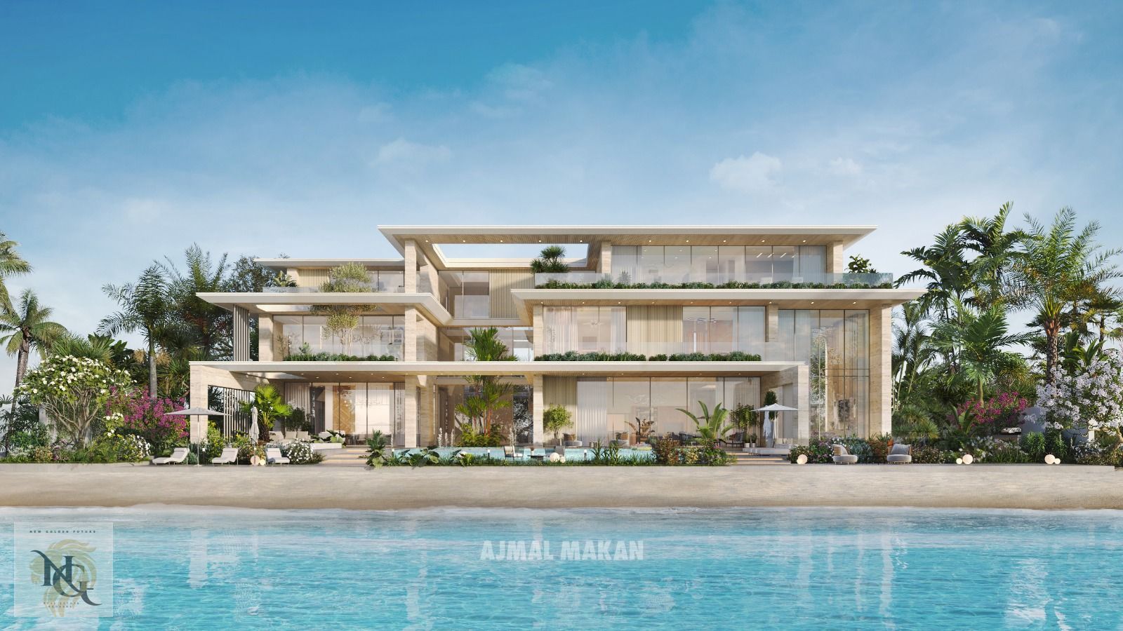 Zero commission / Thuraya island / Waterfront mansions /Sea view / Sharjah / beachfront community / luxury / Spacious / Private beach