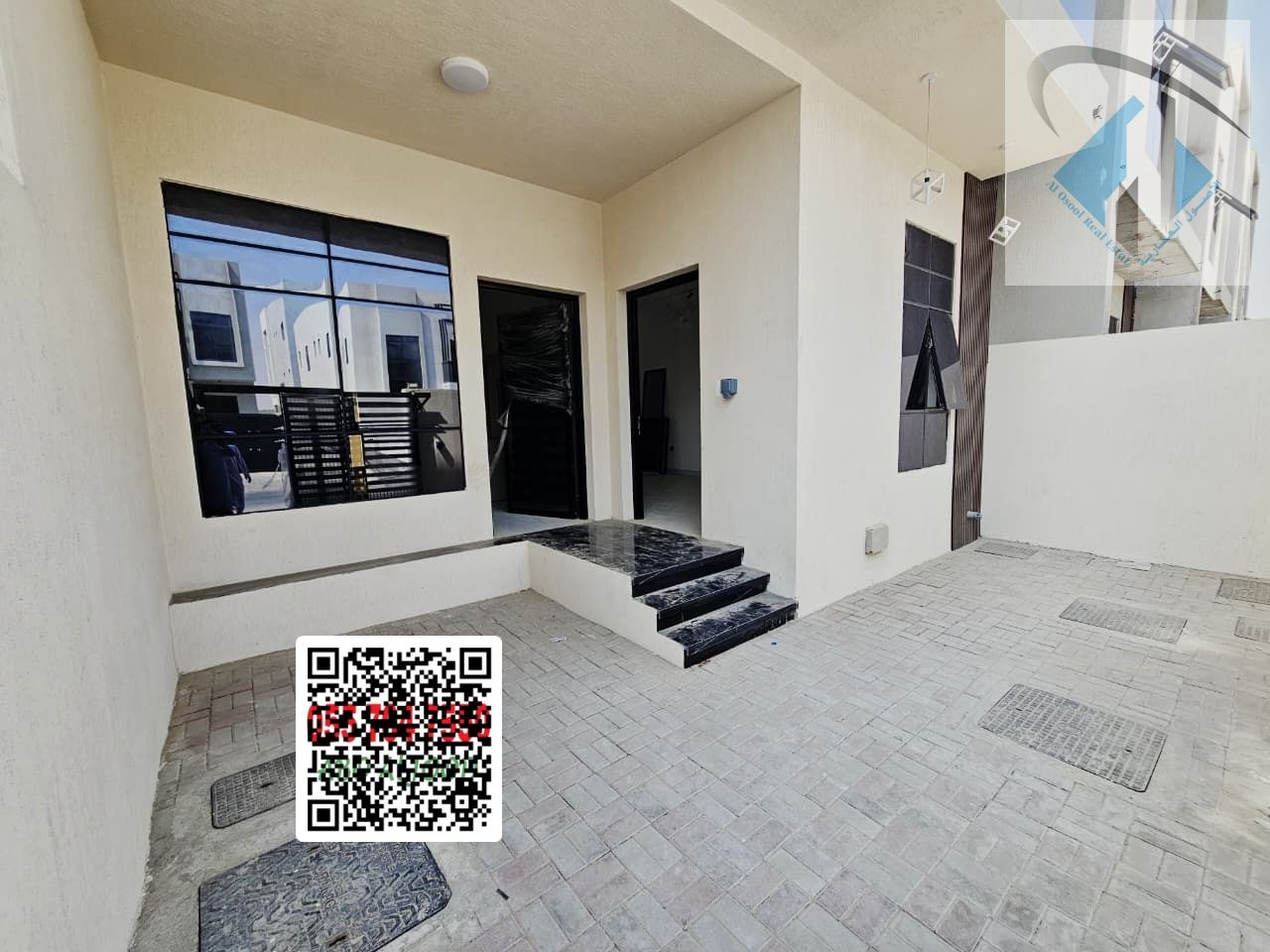 Villa for sale at an excellent price opposite Sheikh Mohammed Bin Zayed Road, 3 floors, large areas, freehold ownership