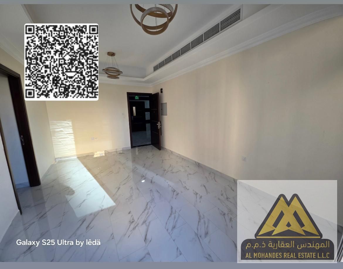 Two-Bedroom Apartment with Hall for Annual Rent – Al Nuaimiya 1 Industrial Area Brand new apartment, first-time occupancy,