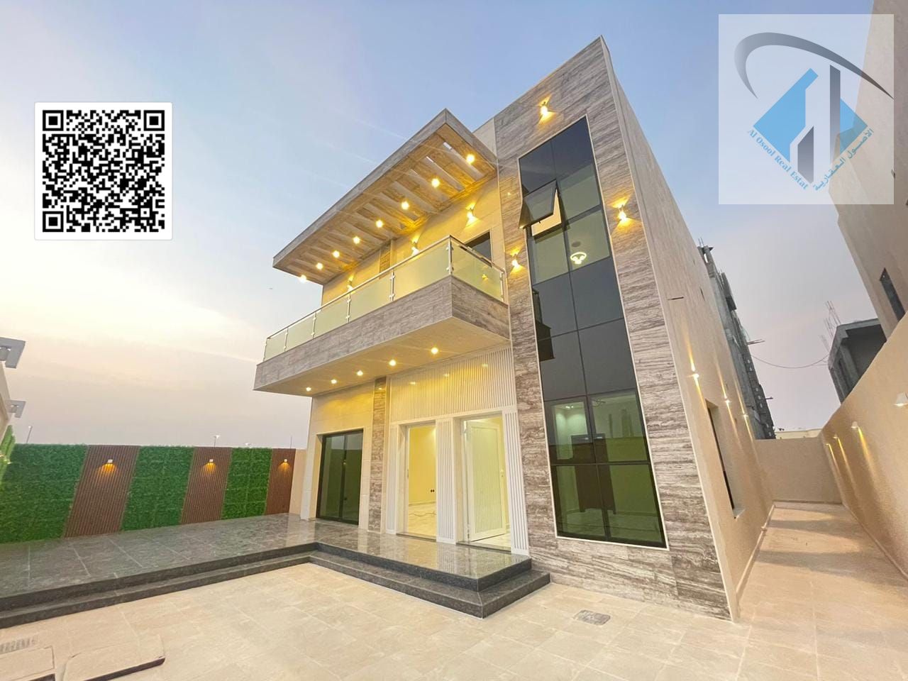 Villa for sale directly from the owner, including registration fees. One of the most luxurious villas in Ajman, built and finished to a super deluxe s