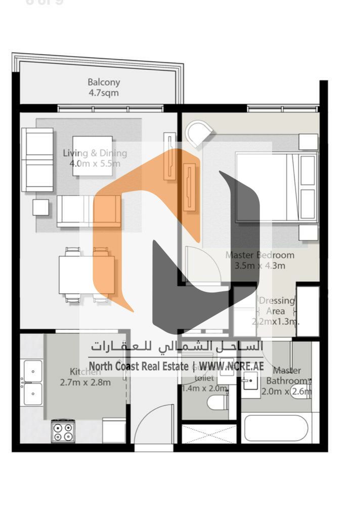 Stylish 1-Bedroom Apartment, 778 sqft, Balcony + Parking – AED 900,000