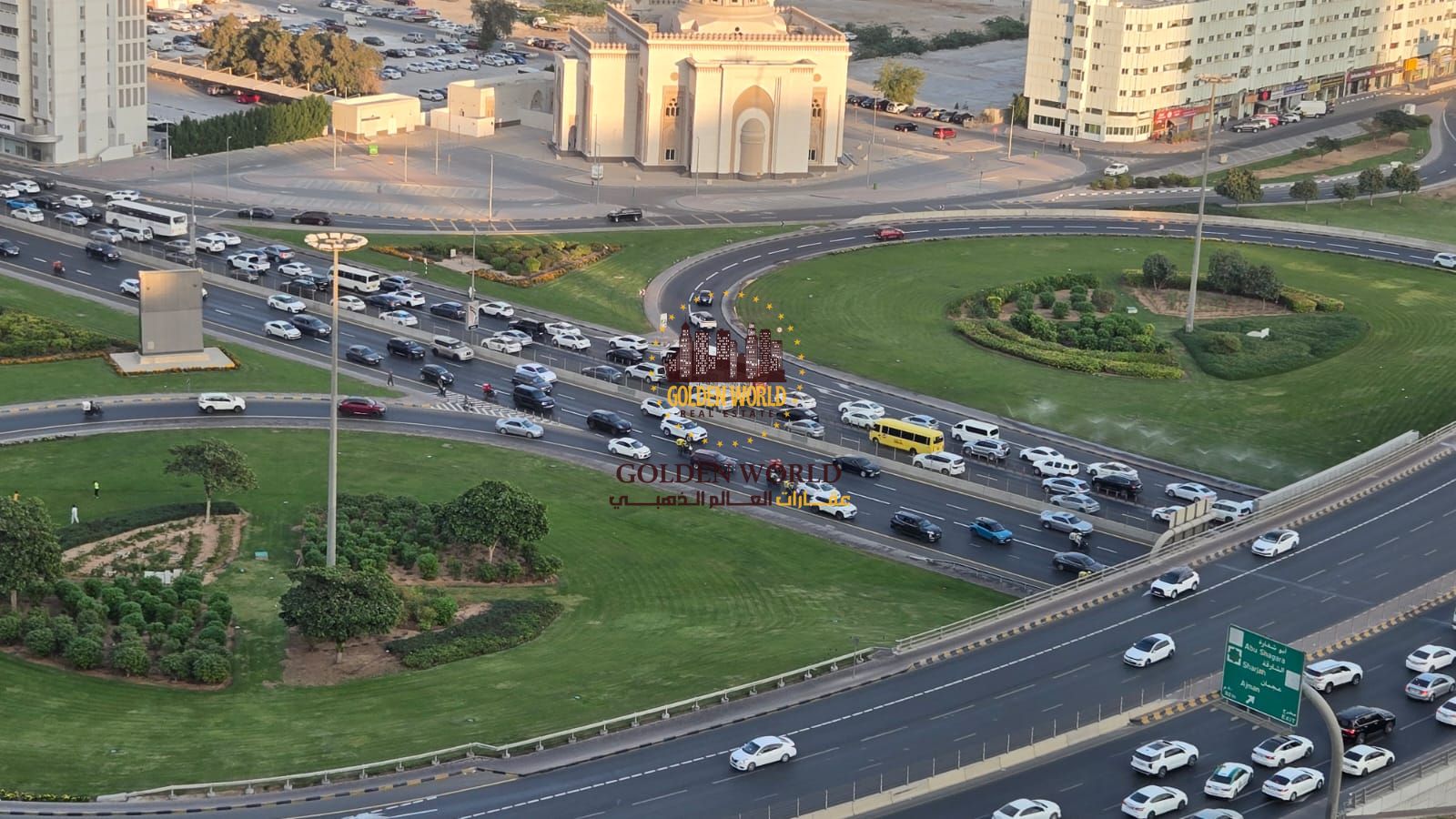 Spacious Three-Bedroom Apartment with Panoramic Open View, Balcony, Maid’s Room, Storage, Built-ins, and a Prime Location Near Dubai Exit