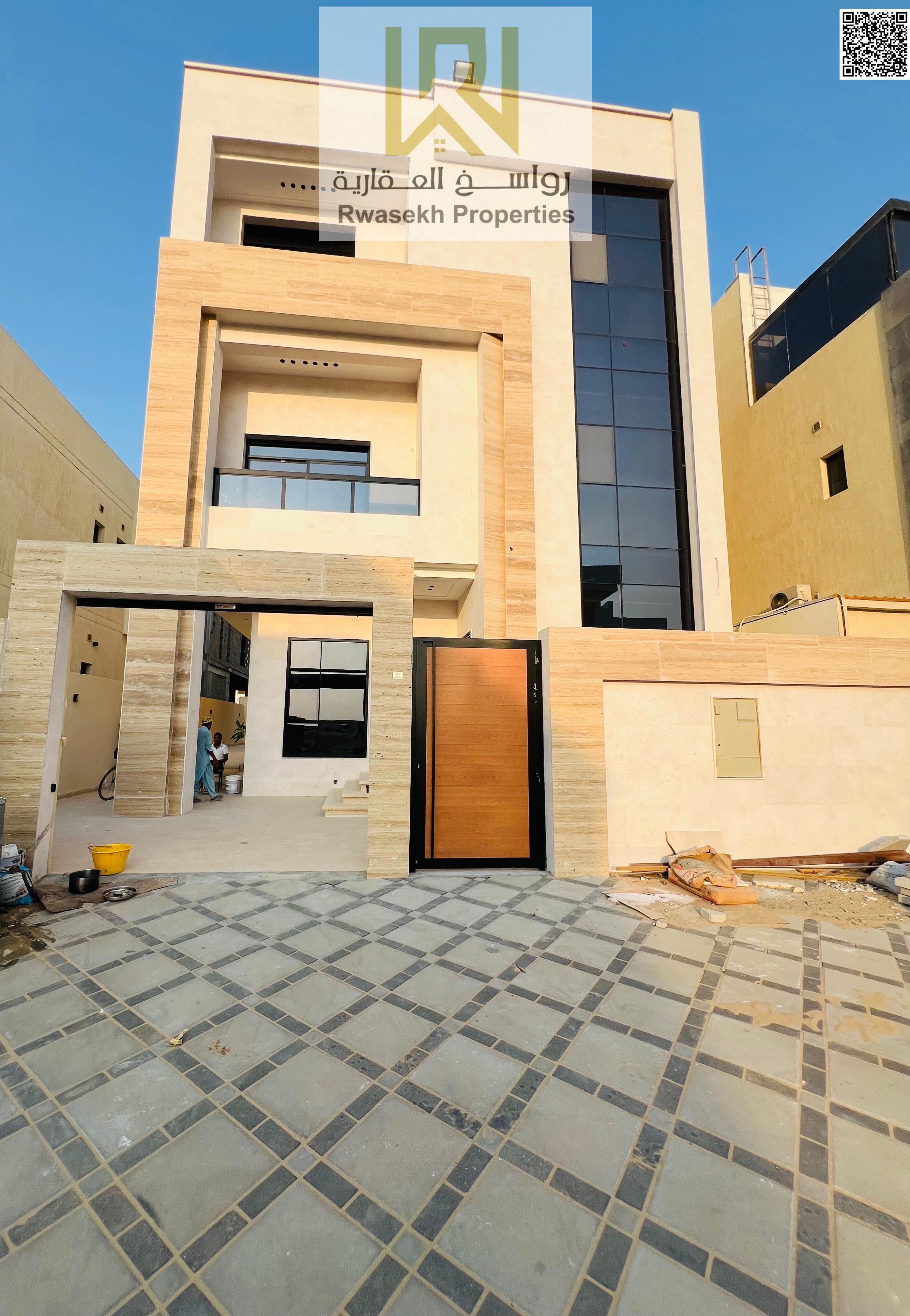Elegant 3-Level Corner Villa for Sale in Al Yasmine | 7 Master Bedrooms | Premium Stone Finish