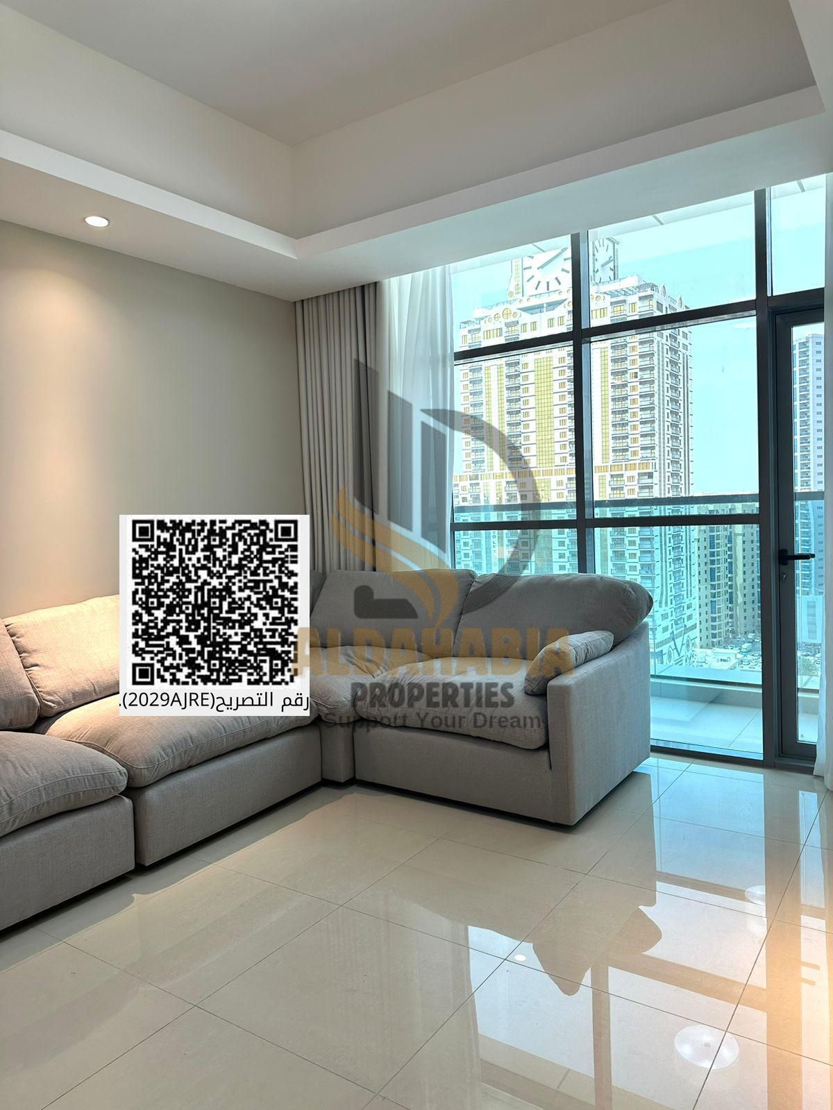 Excellent opportunity to own a luxurious one-bedroom apartment in Al Ghulfa Towers – Ajman A spacious apartment with a direct, unobstructed view