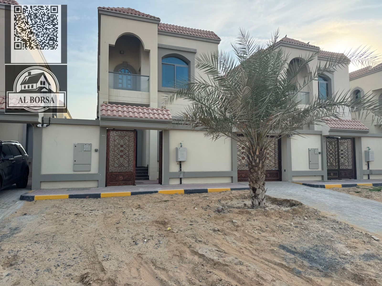 For sale in Al Helio 1 area, Ajman: 4 master bedrooms, a majlis, a living room, and a maid's room