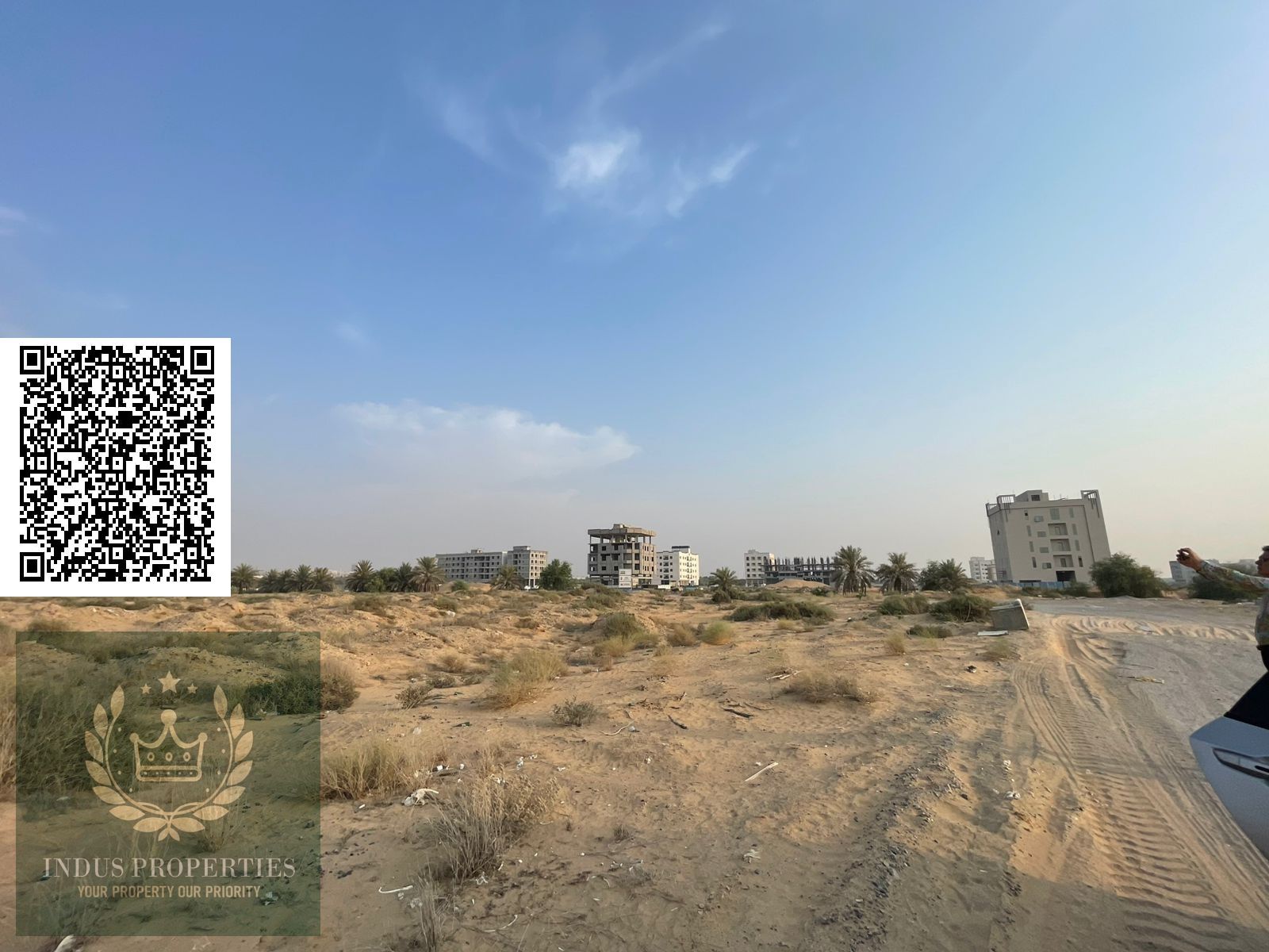 spacious commerical and residential g+4 plot available for sale with size 4800sqft in global city al alia ajman