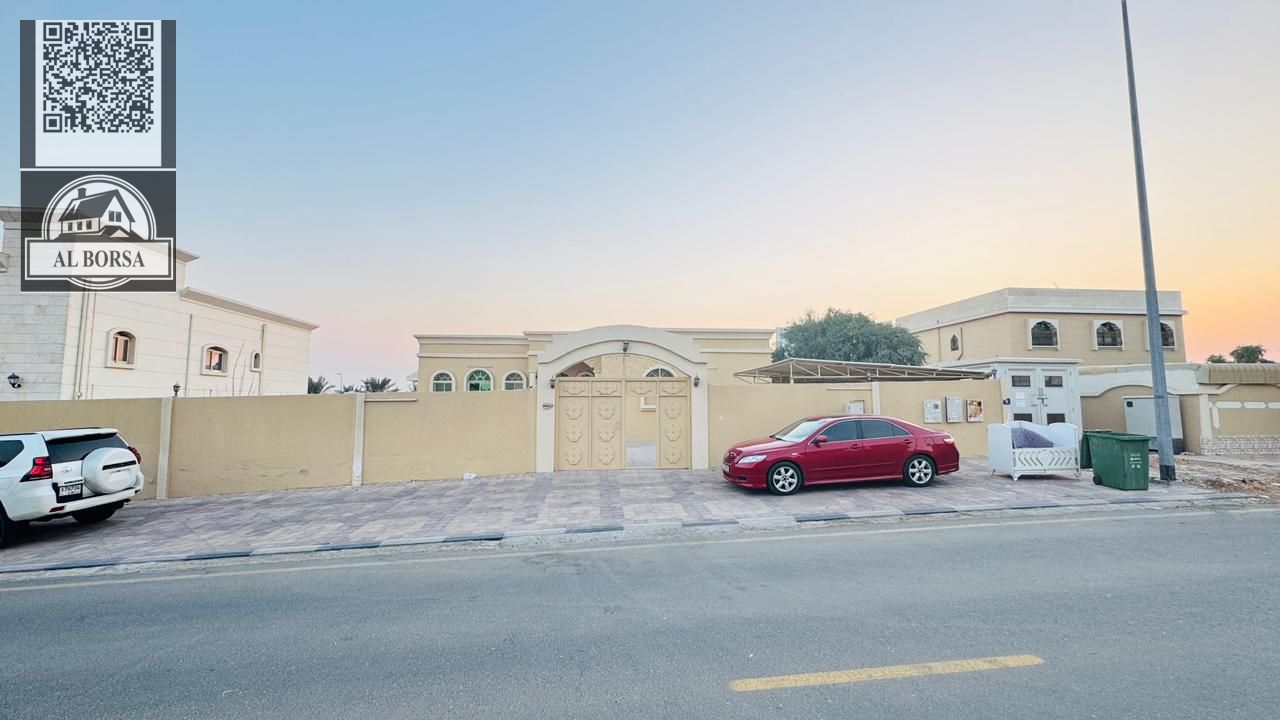 Villa for rent in Ajman, Al Hamidiya, for UAE nationals only, 3 master bedrooms, living room, multi-purpose kitchen