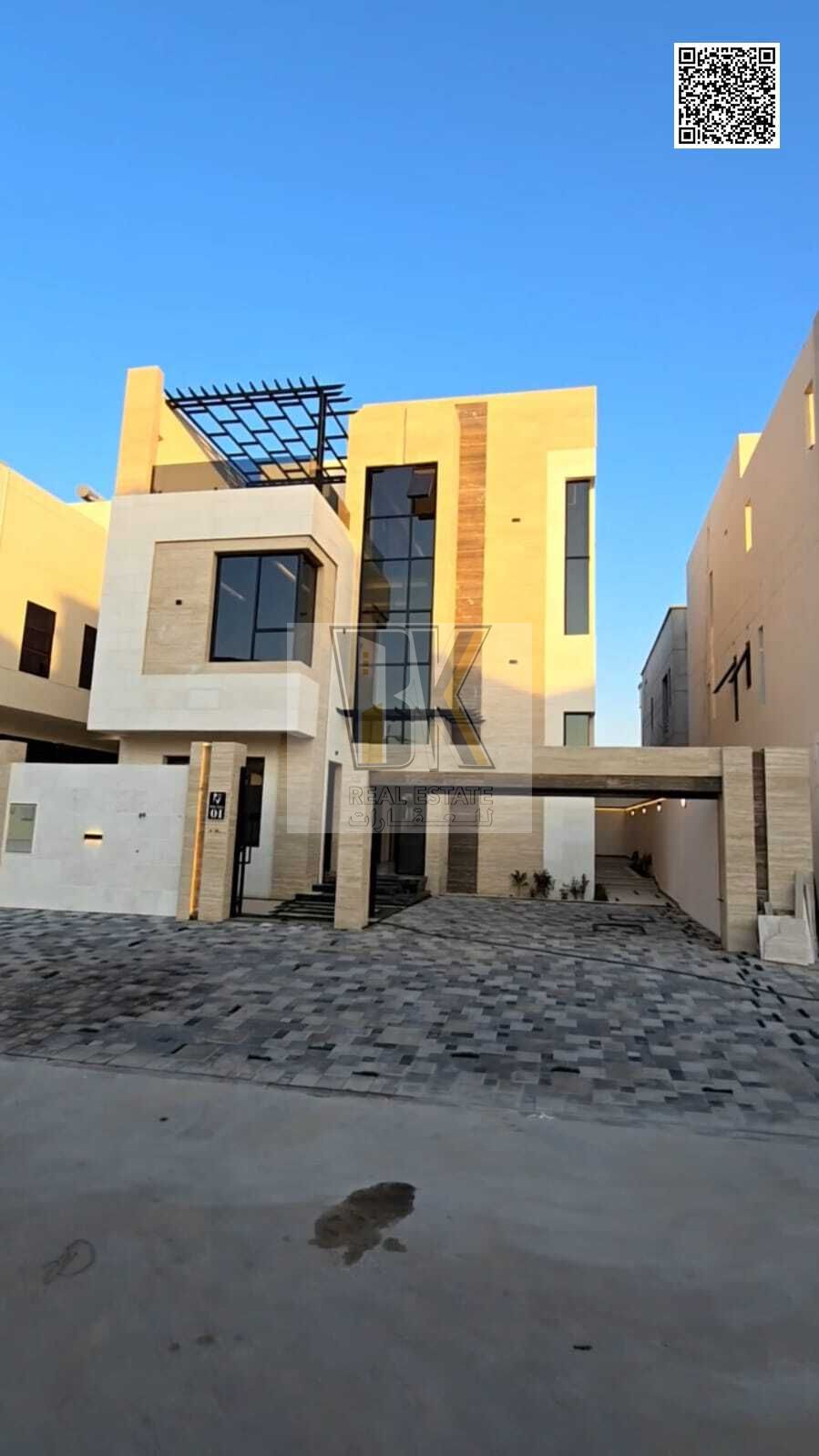 For sale: New 3-storey with elevator 5 masterbed villa with ultra deluxe finishing in Al Helio 2 - Ajman
